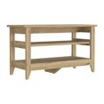 thumbnail image 1 of Misuri Storage Bench, Four Legs, 3-Tier Shelf Light Oak, 1 of 5