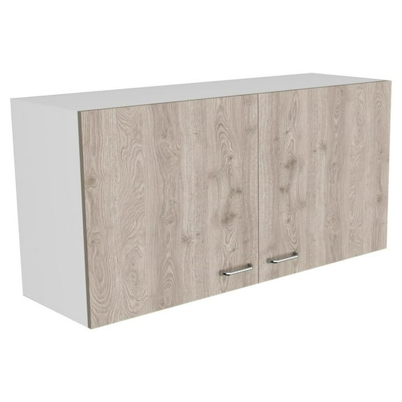 Napoles 39" W Double Door Wall Cabinet White - Light Grey