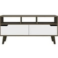 thumbnail image 1 of Tuhome Oslo Tv Stand 2.0 Dark Brown / White MDF, 1 of 5