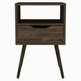 thumbnail image 1 of TUHOME Otom Nightstand - Color Brown - Material Engineered Wood, 1 of 10