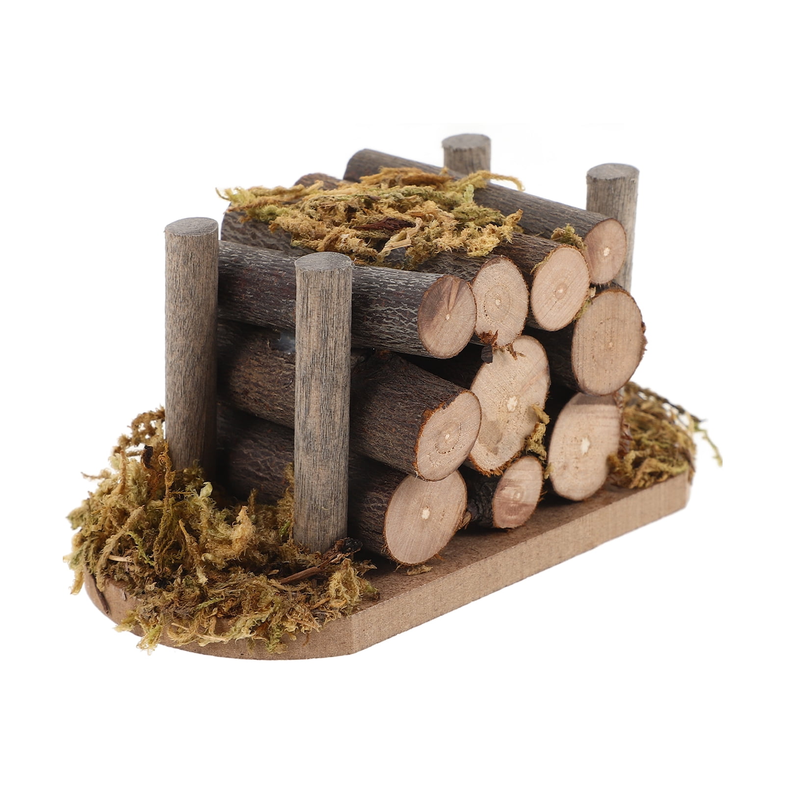 TUIBELY 1 Set Miniature Firewood Playset Doll House Firewood Pile Mini