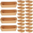 TUIBELY 100pcs Disposable Food Serving Boats Food Plates Trays