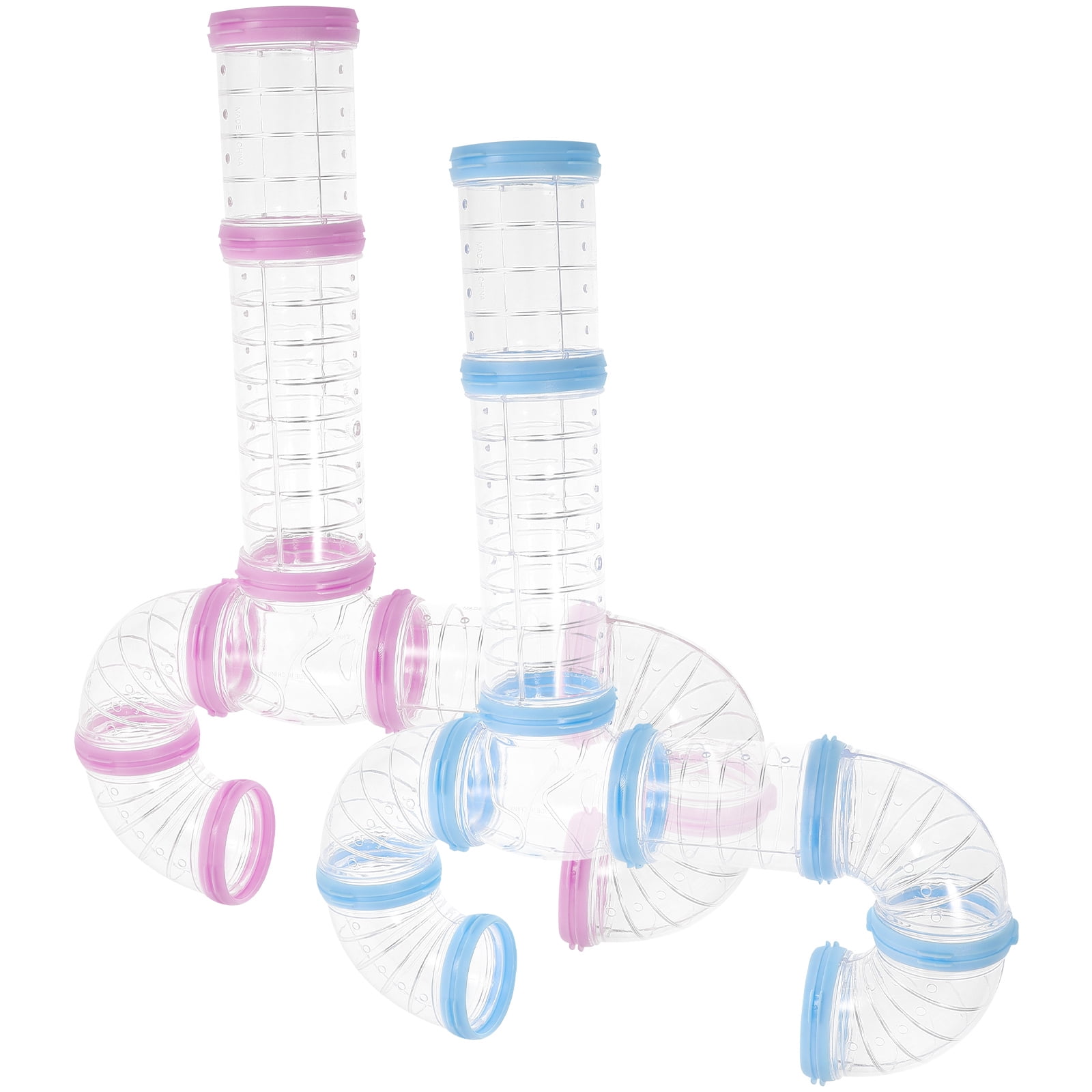 TUIBELY 2 Sets of Adventure External Pipe DIY Connection Tunnel Hamster