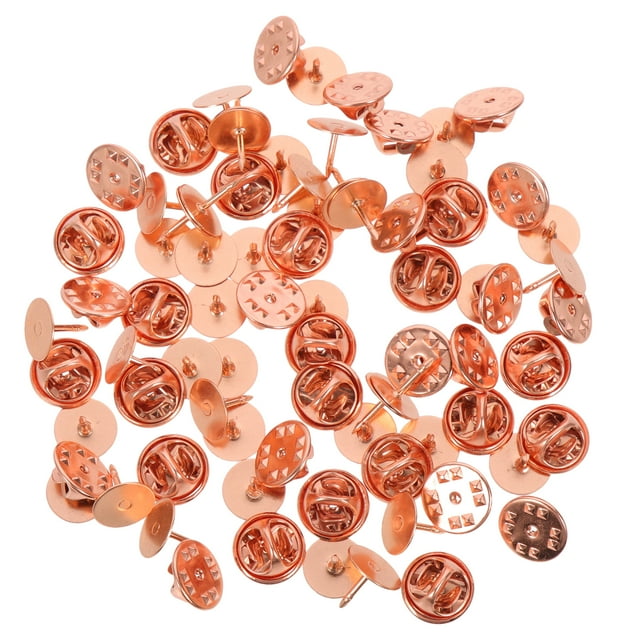 TUIBELY 50 Clutch Tie Tacks Pin Backs for Crafts, Insignia, and Jewelry