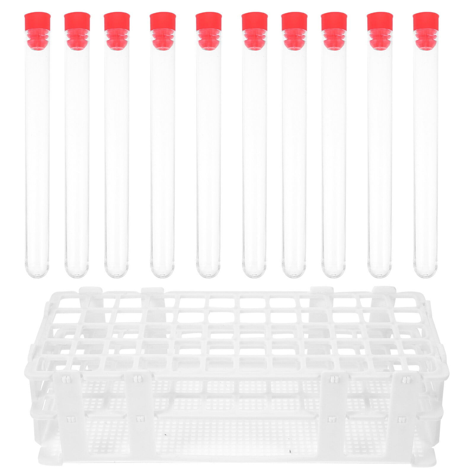 TUIBELY 60pcs Experiment Test Tubes Centrifuge Tubes with Plastic Tube