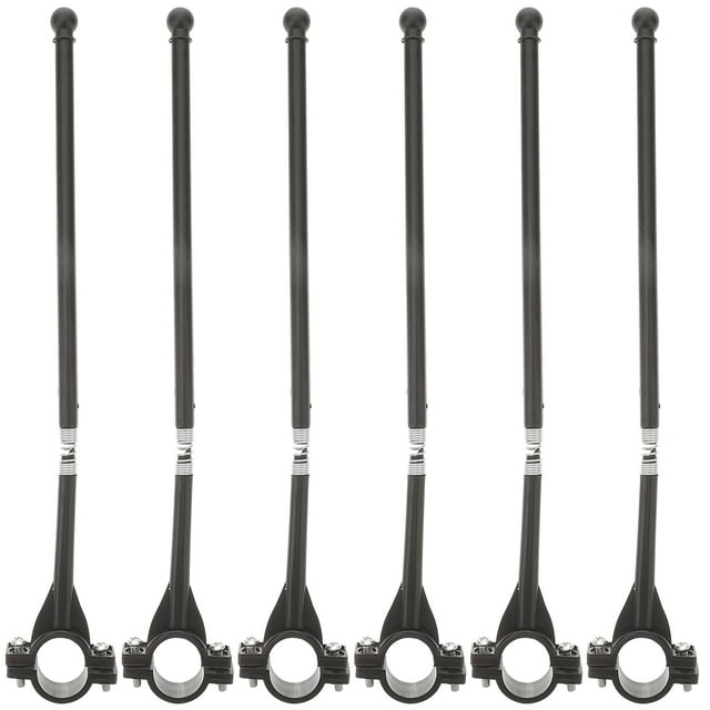 TUIBELY 6Pcs Bike Handlebar Flag Pole Holder Cycling Flagpole Mounts