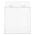 TUIBELY Clear Acrylic Masks Dispenser Wall Mounted Hygiene Storage