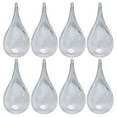 TUIBELY Clear Water Drop Shape Fillable Ornaments for DIY Crafts