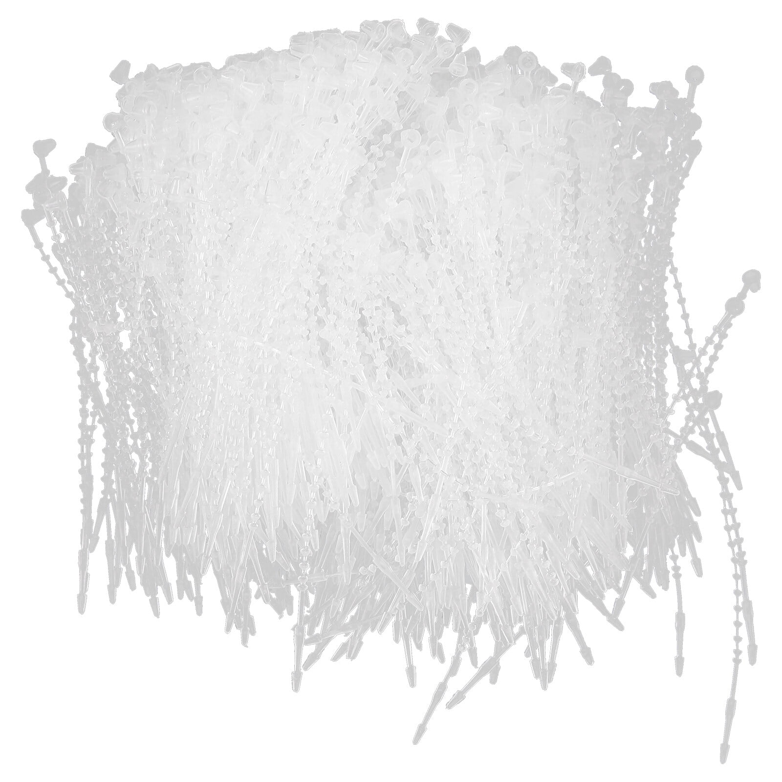 TUIBELY Fastener Snap Lock Pin Loop for Retail Clothing 5" White