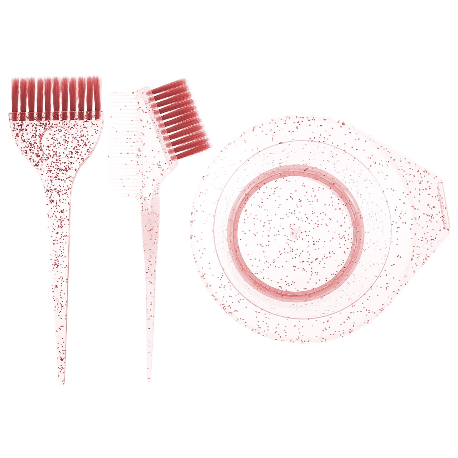 TUIBELY Hair Coloring Mixing Bowl Set for Salon Beauty Tint Dying (Pink