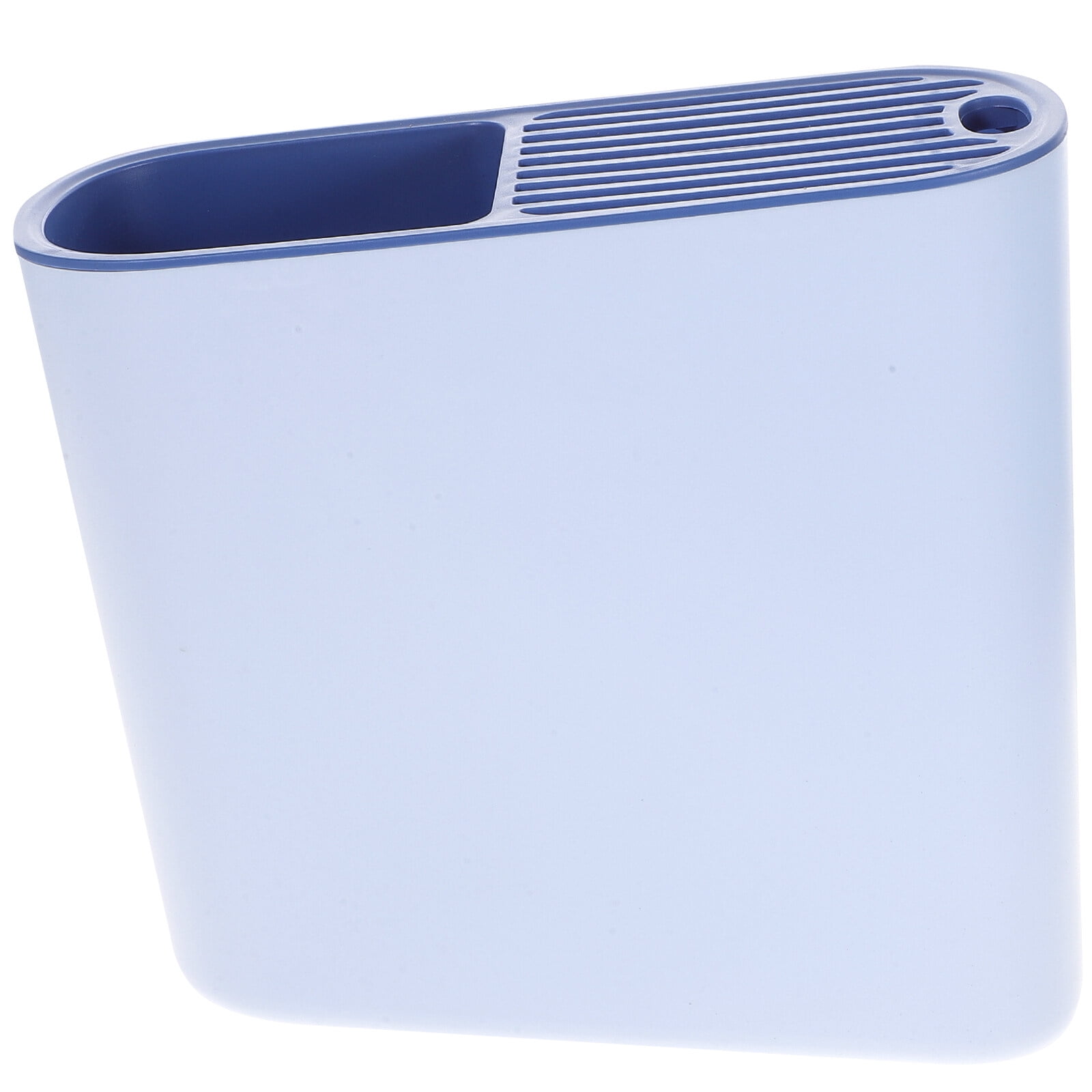 TUIBELY Lightweight Kitchen Knife Block Holder with Drainage (Orange