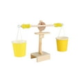TUIBELY Math Balance Scale Toy DIY Wooden Scales Game for Kids