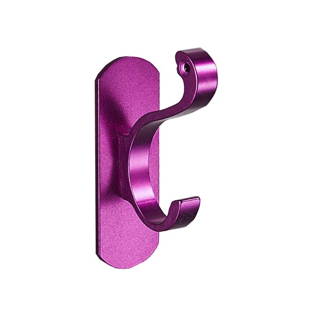 TUIBELY Purple Wall Mount Towel Hook Heavy Duty Metal Coat Rack