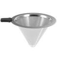 TUIBELY Stainless Steel Mesh Strainer for Single Cup Pour Over Coffee