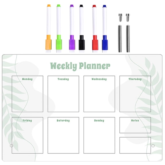 Mobutofu Notice Board Transparent Writing Board 1Set 11.8X7.9In