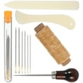 thumbnail image 1 of Mobutofu Bookbinding Kit Metal Beginners Leather Bag Making 1 Set, 1 of 9