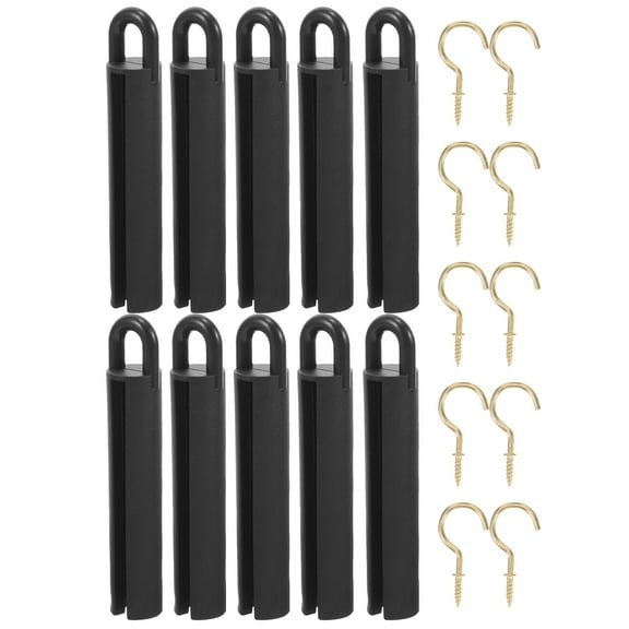 TUIBELYN 10 Sets Billiard Stick Hanging Holder Pool Cue Protectors Billiard Cue Hangers with Accessory