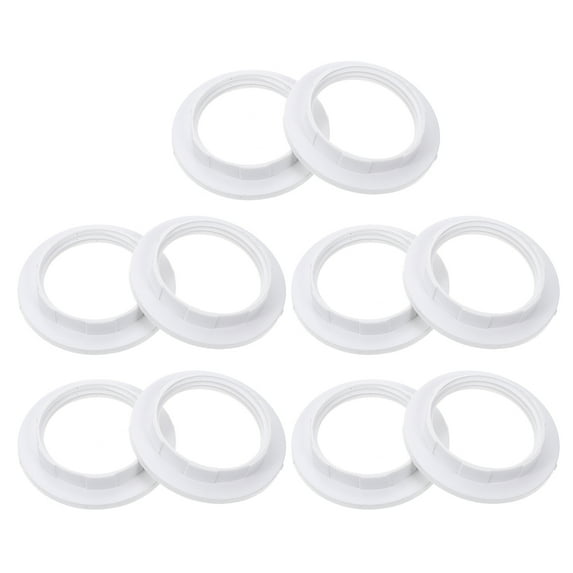 TUIBELYN 10Pcs E27 Lamp Holder Collar Ring Lock Socket Adapter