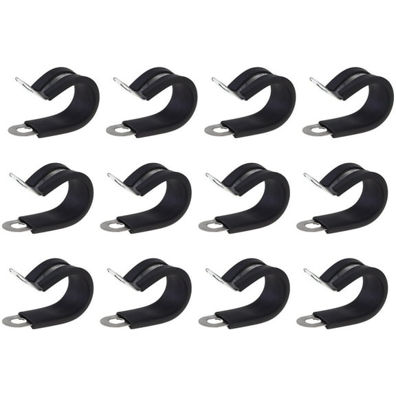 TUIBELYN 12pcs Cable Clip Clamp for Home Office Wire Management (Black, 5x3x1.8cm)