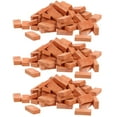 TUIBELYN 150 Mini Red Wall Bricks for Fairy Garden Micro Landscape