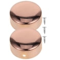 thumbnail image 1 of Mobutofu Handrail End Caps Replacement Protective Cover Rose Gold Stainless Steel 2Pcs, 1 of 8