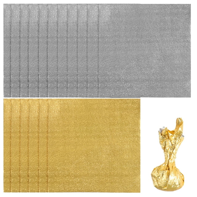 TUIBELYN 200 Chocolate Candy Foil Wrappers Square Sweets Lolly Paper