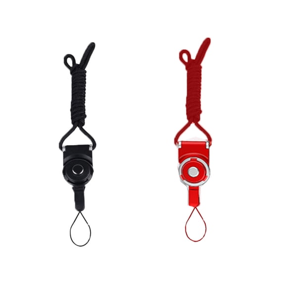 TUIBELYN 2-Piece 2-in-1 Detachable Rotating Buckle with Adjustable Neck Strap for Mobile Phones and Accessories