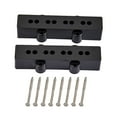TUIBELYN 2pcs Pickup Covers for 4 String Bass Guitar Black