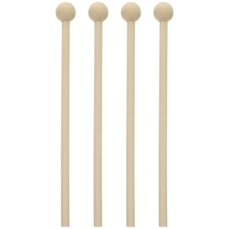 TUIBELYN 4pcs Kids Wood Drumsticks Percussion Sticks for Instruments