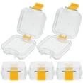 TUIBELYN 5 Dental Tooth Boxes w/ Film Membrane Denture Storage & Bath