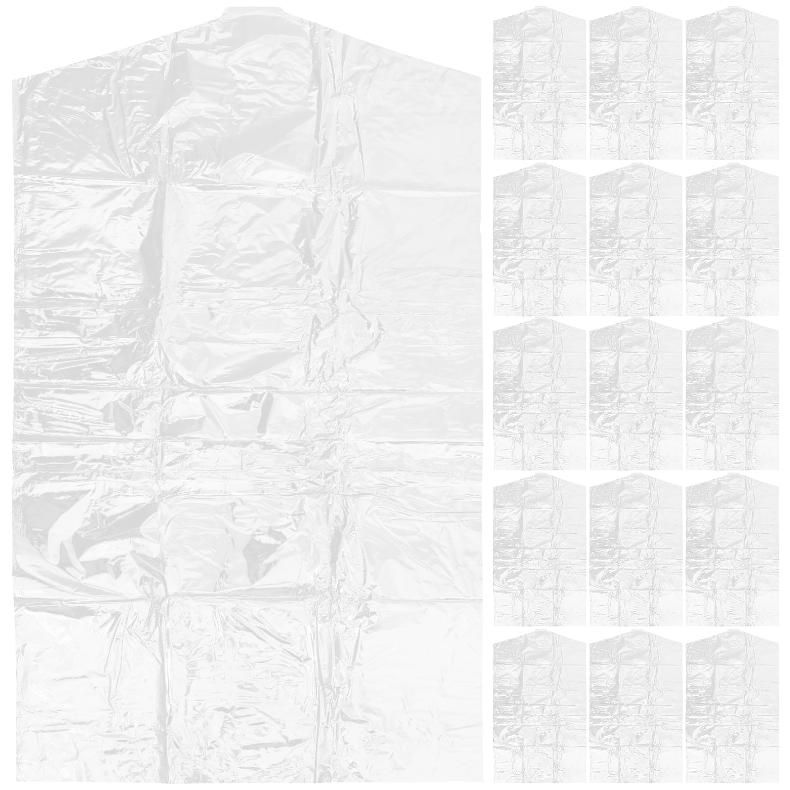TUIBELYN 50 Clear Garment Bags for Dry Cleaning and Laundry