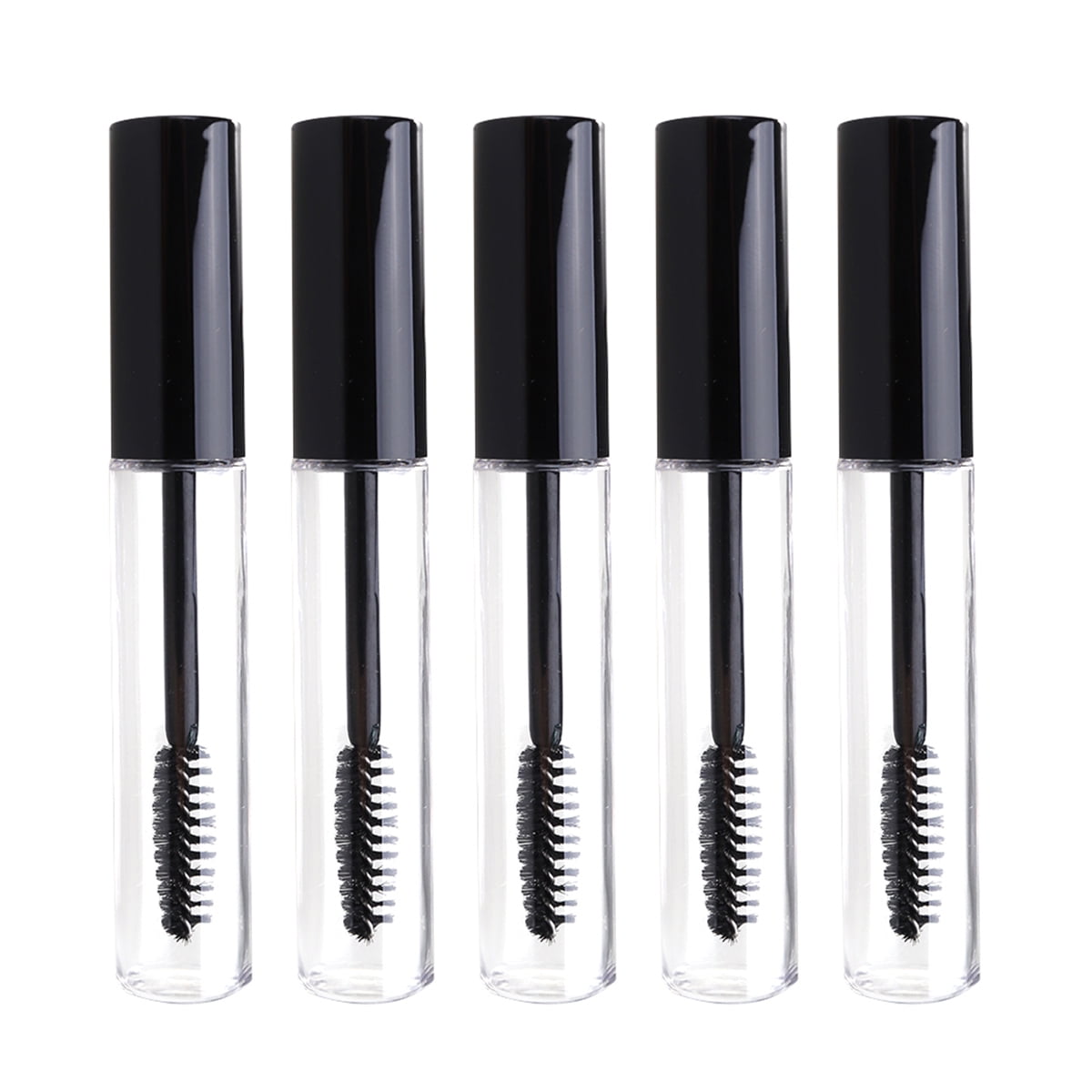 TUIBELYN 5Pcs Empty Mascara Tube with Wand for Travel and Camping