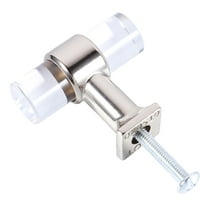 TUIBELYN 6pcs Acrylic Crystal Knobs Drawer Pull Kitchen Cabinet Door Wardrobe Handles