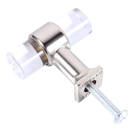 TUIBELYN 6pcs Acrylic Crystal Knobs Drawer Pull Kitchen Cabinet Door Wardrobe Handles