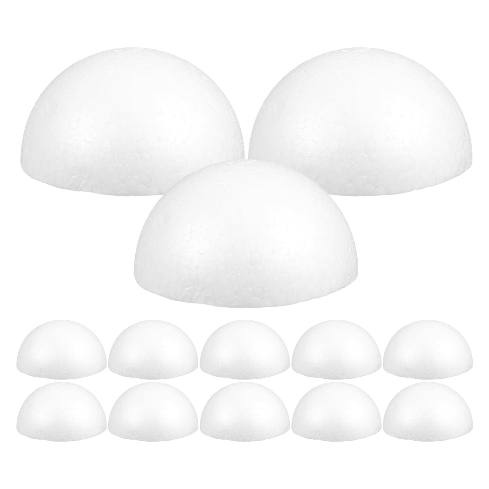 GOOHOCHY White Half Ball Craft for Decoration 15 Pieces 9CM Great for ...
