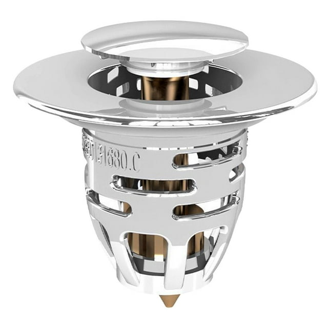 TUIBELYN Bathroom Sink Drain Strainer Push Type Sink Stopper Sink