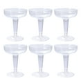TUIBELYN Clear Plastic Wine Glasses for Parties and Weddings (10pcs