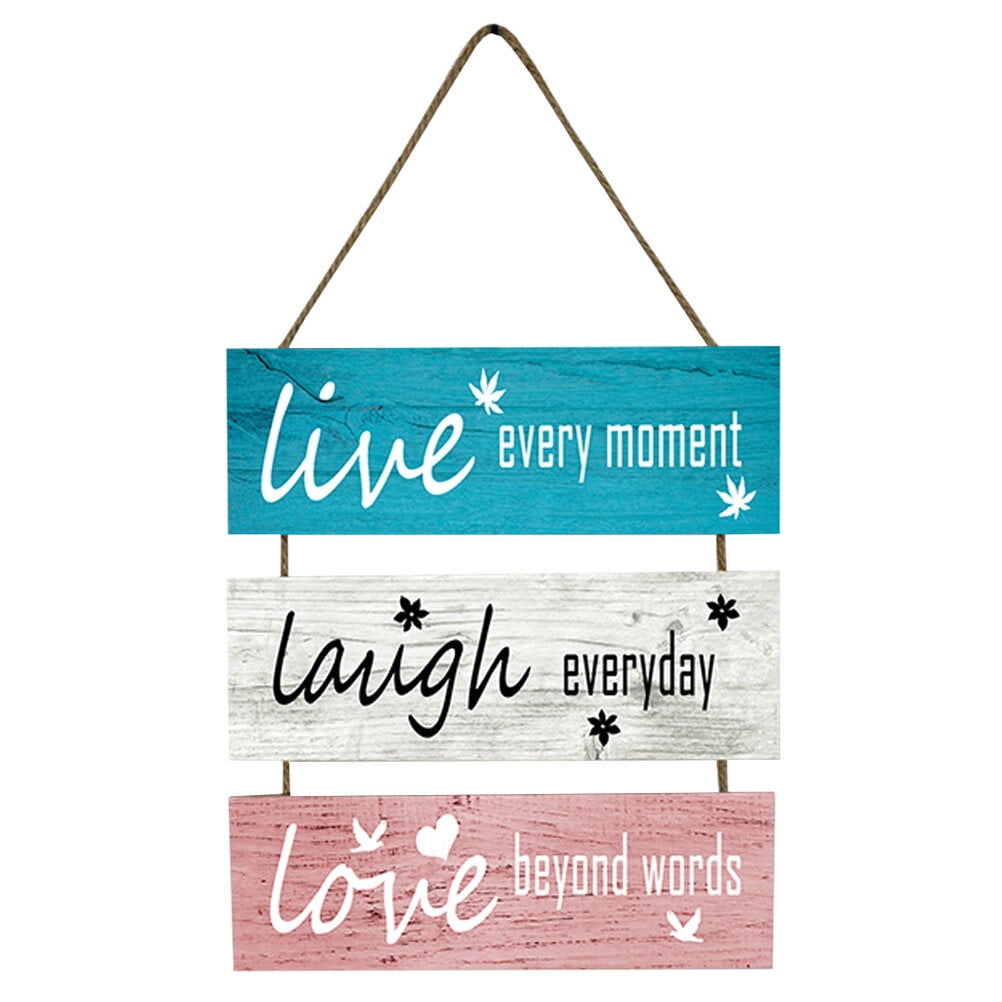 Curated visual reference: Fresh Look at Tuibelyn Inspirational Wall Decor Rustic Wall Decor Wooden Hanging Sign