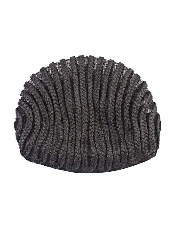TUIBELYN LIOOBO 2-Pack Black Caps for Hair Styling, Easy Weave Accessories for Braiding and Hair Care