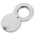 TUIBELYN Metal Peephole Cover for Door Privacy and Security in Silver