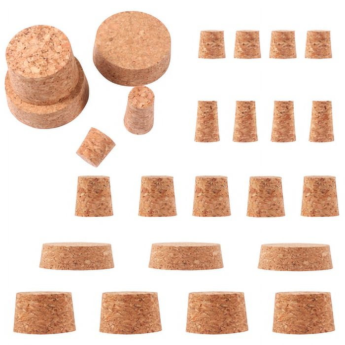TUIBELYN Natural Wood Cork Bottle Stoppers for Crafts & Beverages