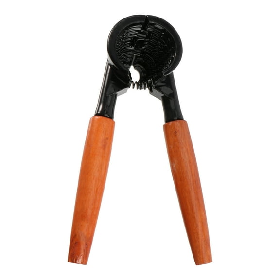 GOOHOCHY Aluminum Alloy Nut Crackers with Wooden Handle 2pcs Kitchen Pliers for Walnuts Pecans Hazelnuts