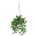 TUIBELYN Outdoor Artificial Hanging Plants with Baskets Fake Leaves