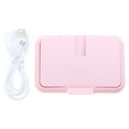 TUIBELYN Portable Baby Wet Wipes Dispenser Tissue Storage Box Pink