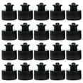 TUIBELYN Reusable Screw Bottle Caps for Drinking Water Black