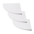 TUIBELYN Set of 3 Corner Floating Shelves for Storage and Display