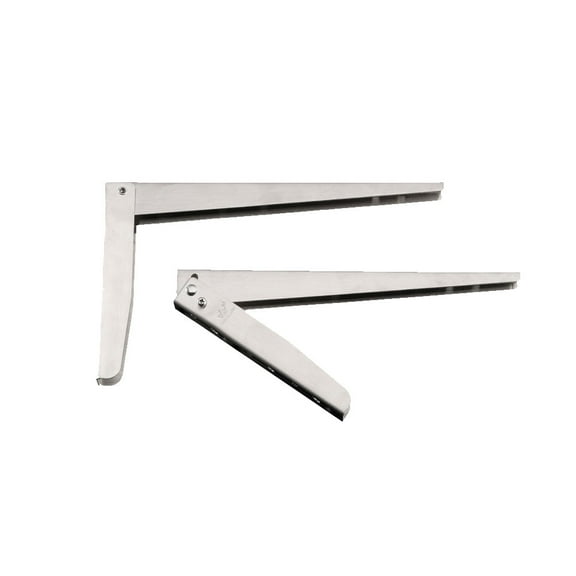 TUIBELYN Stainless Steel Folding Shelf Brackets for Wall Shelves