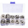 TUIBELYN Stainless Steel Lock & Flat Washer Kit for Screws & Bolts