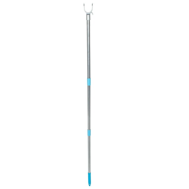 TUIBELYN Telescopic Hanger Rod for Closet Shelf Blue