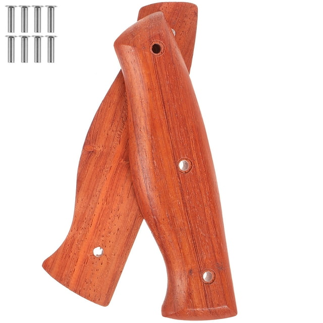 TUIBELYN Wooden Kitchen Knife Handle Replacement Scales Ergonomic Grip